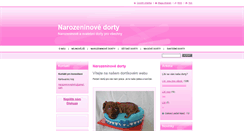 Desktop Screenshot of narozeninove-dorty.cz