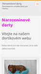 Mobile Screenshot of narozeninove-dorty.cz