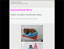 Tablet Screenshot of narozeninove-dorty.cz